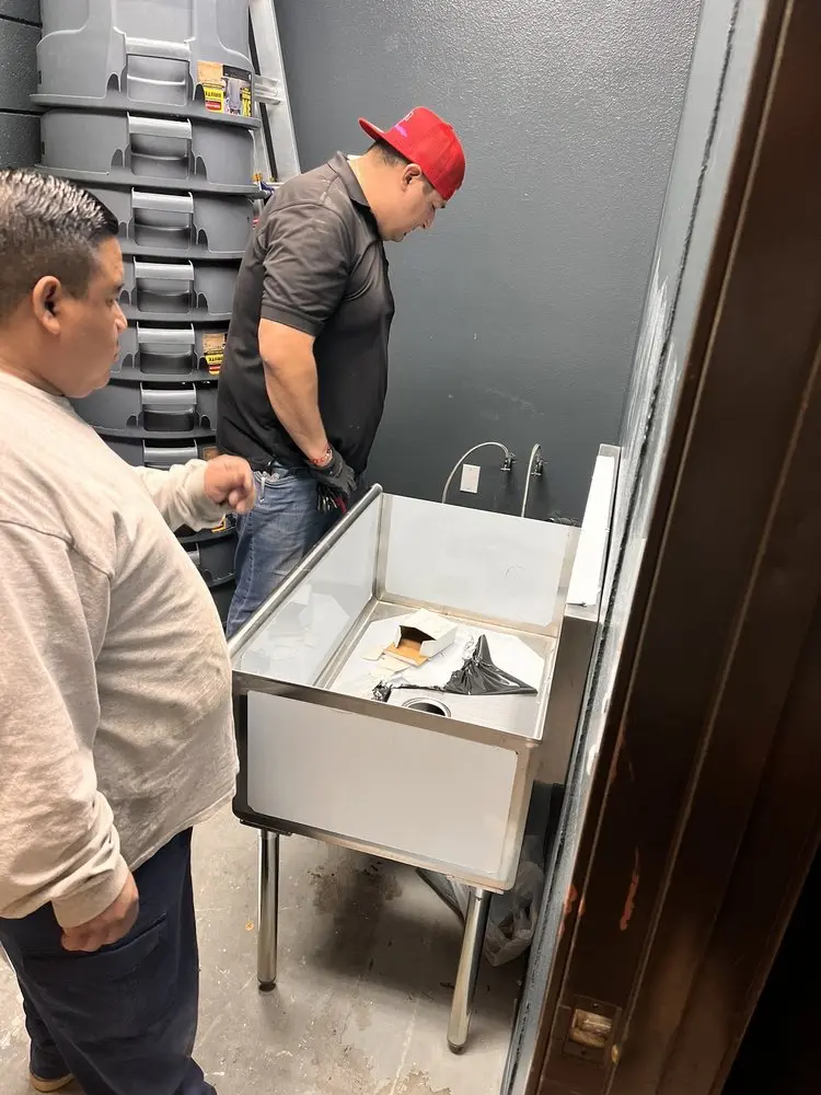 Commercial plumbing and sink installation in Provo